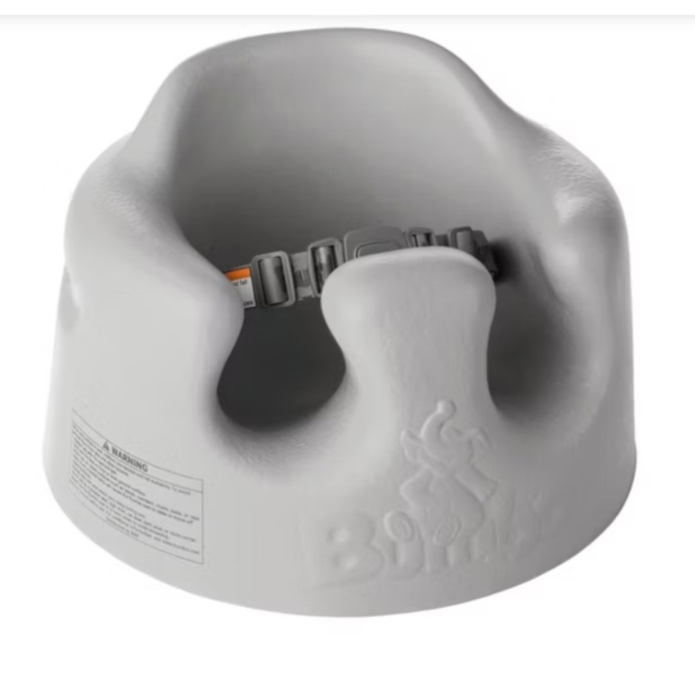 Gray Baby Seat with Safety Strap